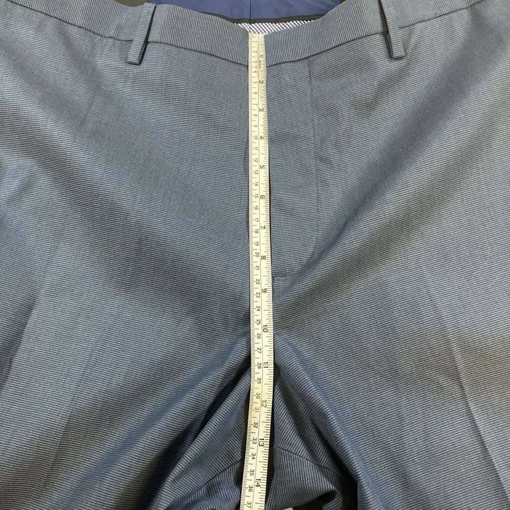 Banana Republic Non-Iron Slim Fit Dress Pants Mens 38x32 Navy Blue NWT